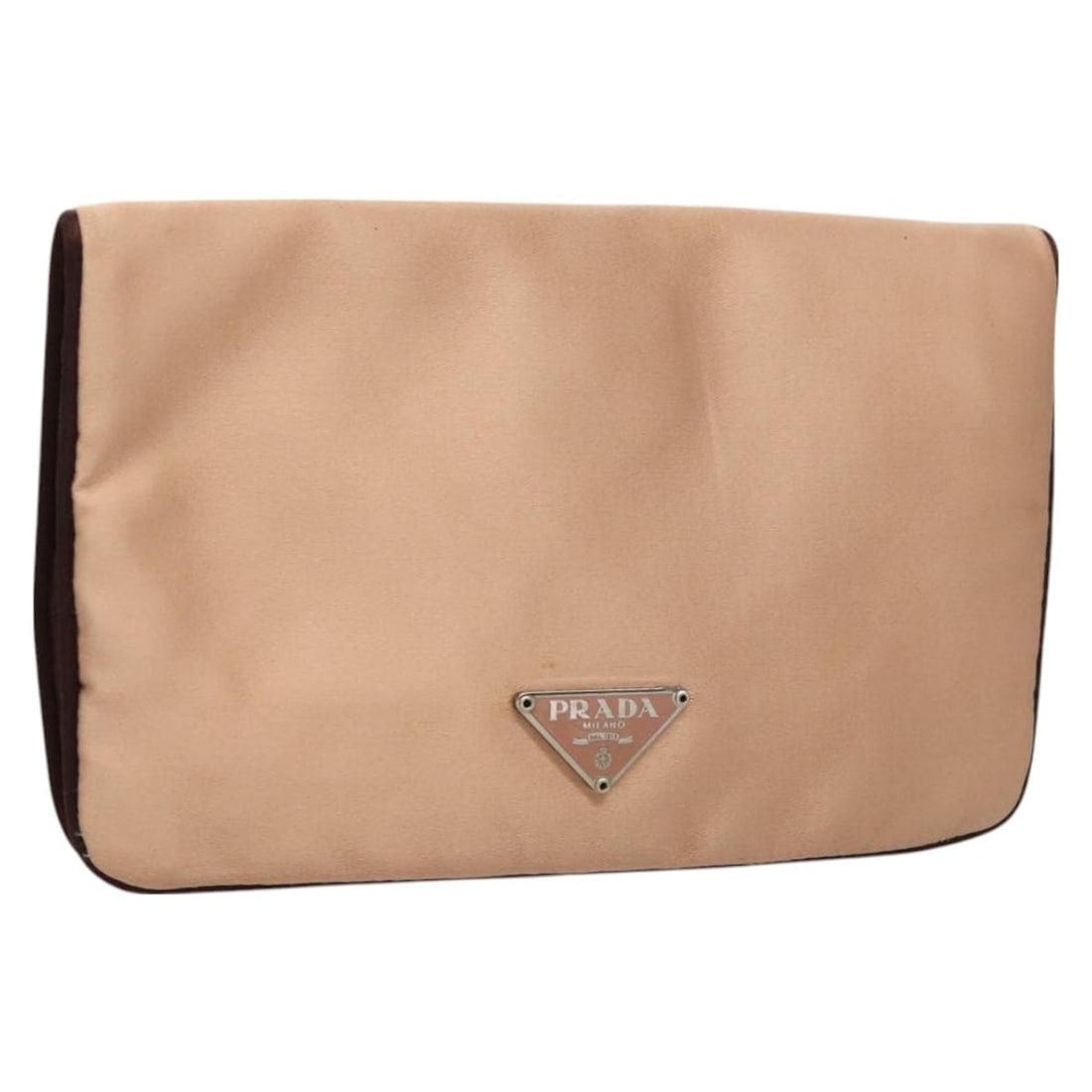 Beige Prada Vintage Clutch Pouch Bag (1 of 1)