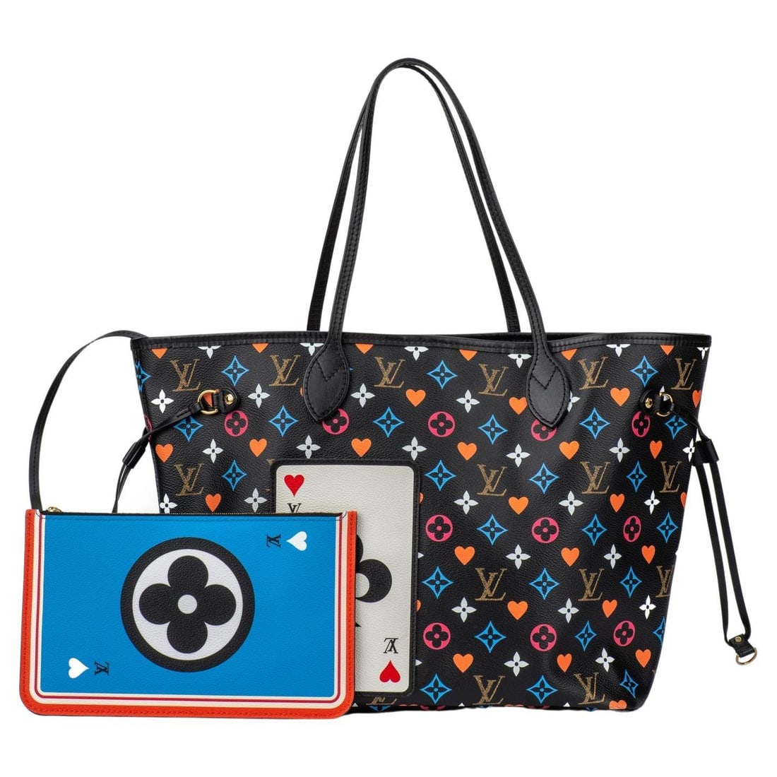 Louis Vuitton Game On Neverfull Tote with Detachable Pochette: Louis Vuitton Game On Neverfull Tote with Detachable Pochette The Louis Vuitton Game On Neverfull Tote is a stylish and versatile shoulder bag perfect for everyday use. This preloved tote is crafted i