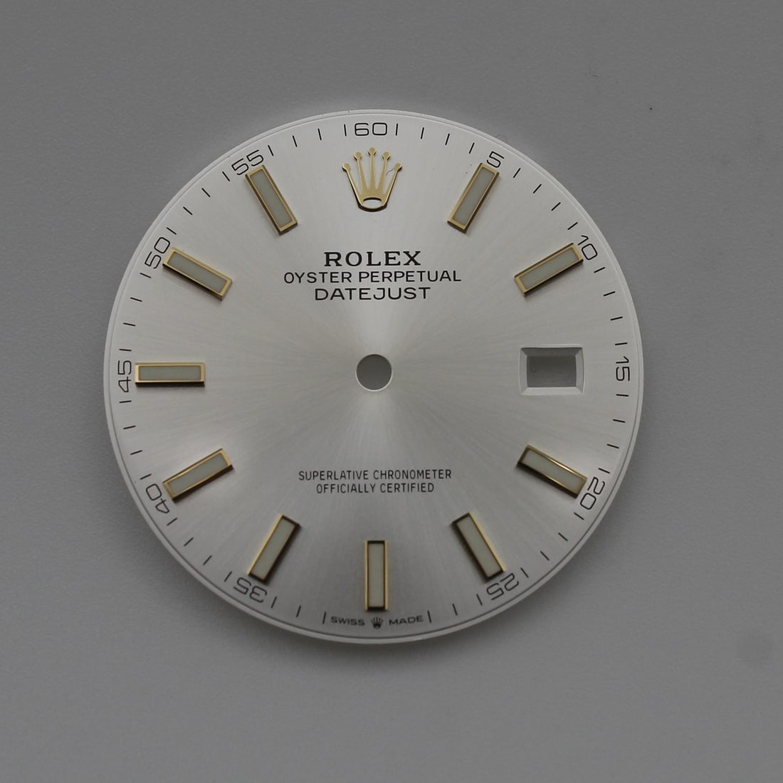 Rolex Oyster Perpetual Datejust Silver Dial 126333 Luxury Watch: Rolex Oyster Perpetual Datejust Silver Dial 126333 Luxury Watch This stunning silver dial is designed for the Rolex Oyster Perpetual Datejust model 126333, featuring elegant stick markers that enhance
