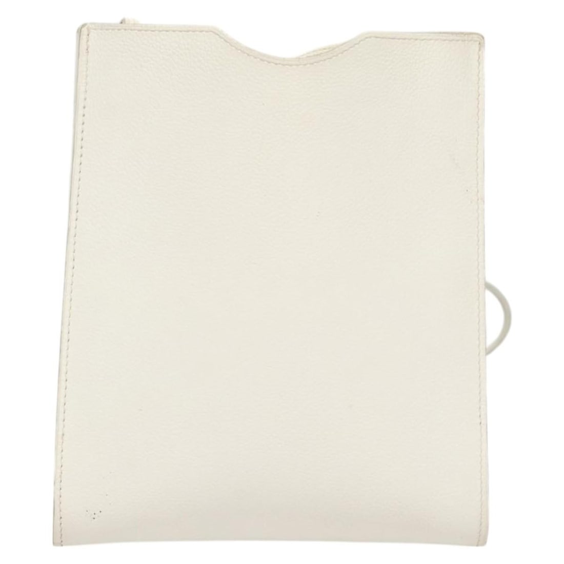 Onimaitou Shoulder Bag in White Leather with Painted Accents by Hermes (1 of 2)