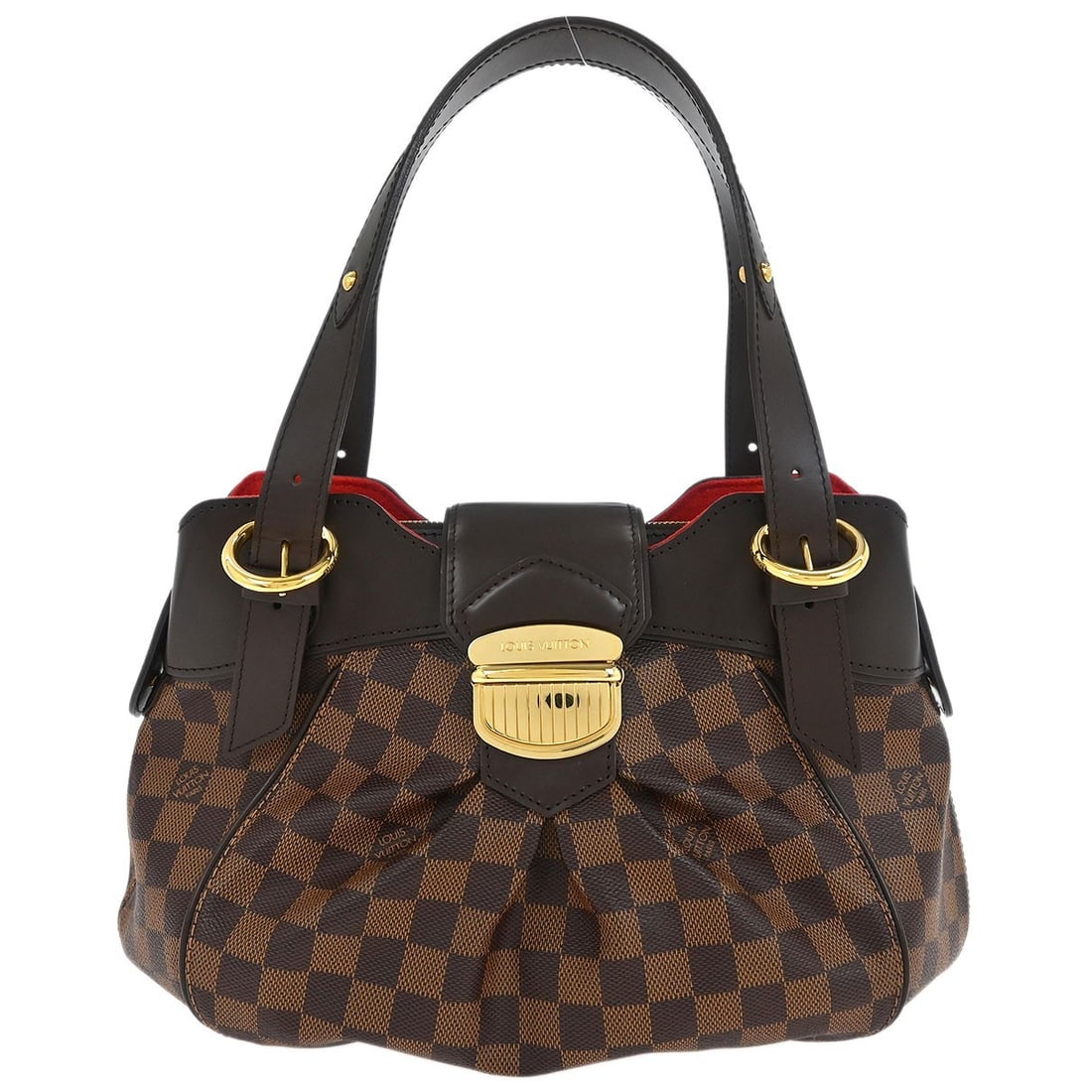 Louis Vuitton Sistina PM Damier Canvas Handbag N41542: Louis Vuitton Sistina PM Damier Canvas Handbag N41542 Introducing the Louis Vuitton Damier Sistina PM Handbag, a perfect blend of style and functionality. This medium-sized top handle bag features a c
