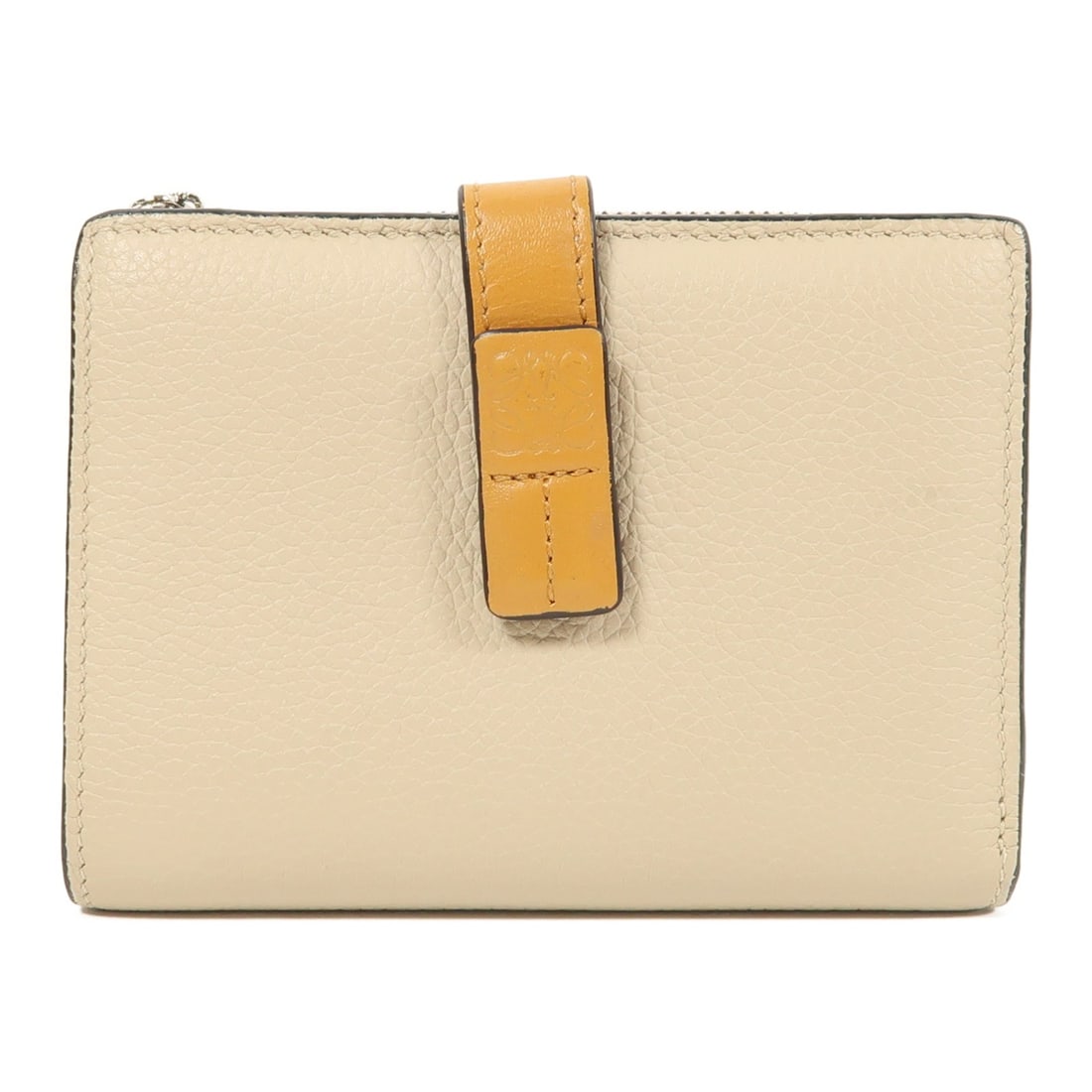 LOEWE Khaki Calfskin Leather Bi-Fold Wallet (1 of 14)