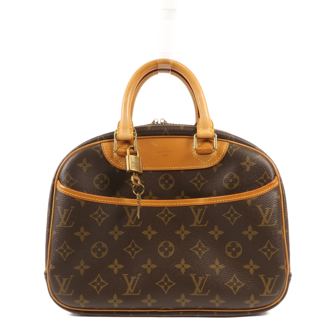 LOUIS VUITTON Trouville Handbag M42228 Monogram Brown GHW (1 of 16)