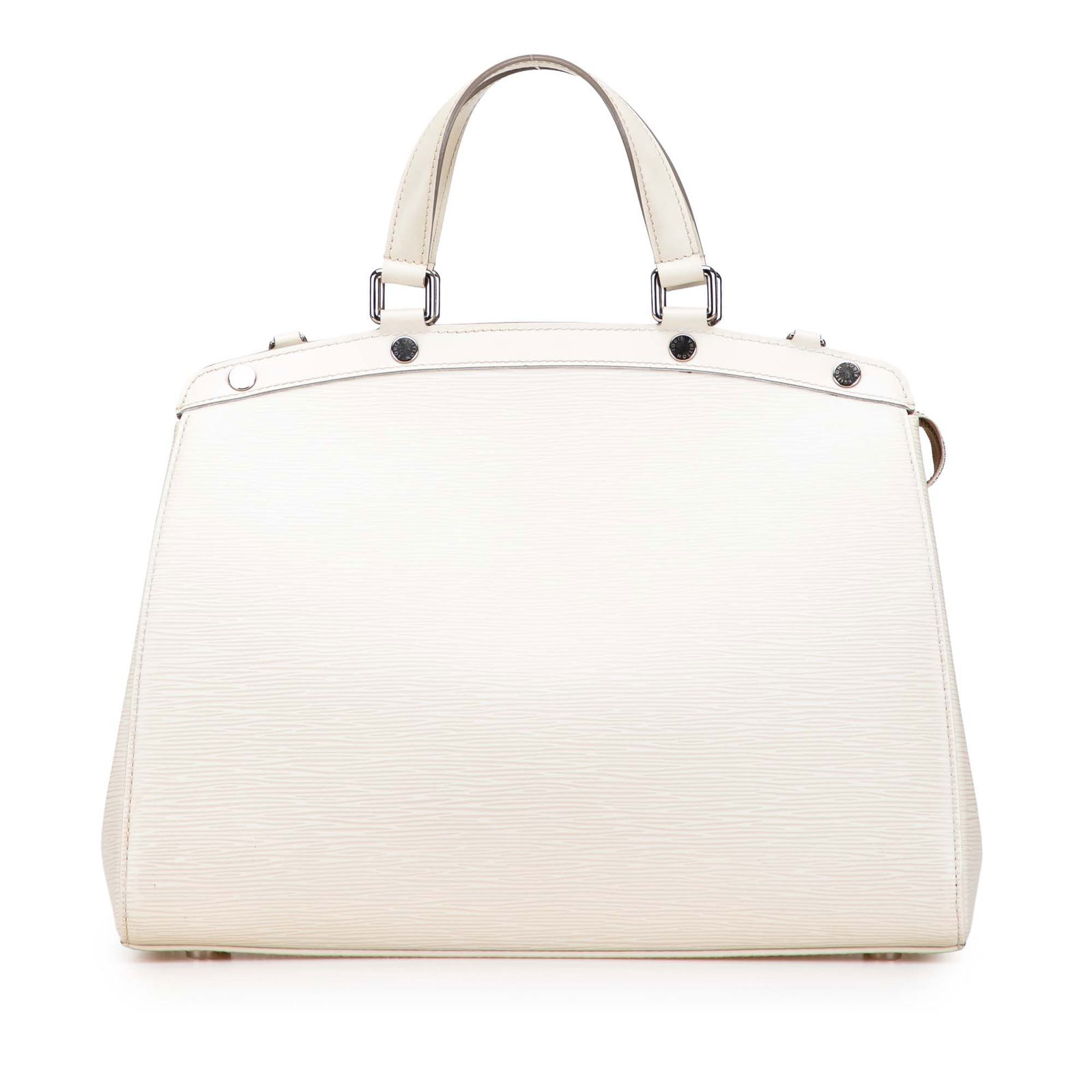 Louis Vuitton Epi Brea MM White Leather Handbag: Louis Vuitton Epi Brea MM White Leather Handbag The Louis Vuitton Epi Brea MM is a stylish and practical handbag crafted from durable epi leather, featuring a sleek white color. This bag includes flat