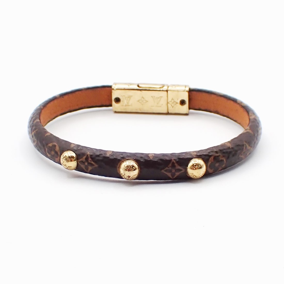 Yummy Brown Leather Bracelet by Louis Vuitton (1 of 1)