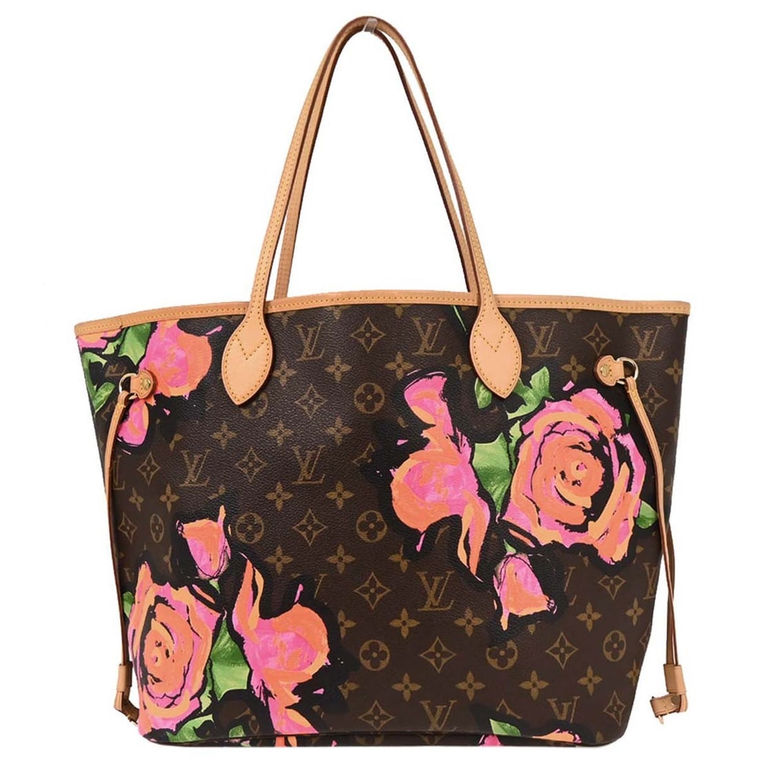Louis Vuitton Monogram Neverfull MM Tote Bag M48613 Brown Pink: Louis Vuitton Monogram Neverfull MM Tote Bag M48613 Brown Pink The Louis Vuitton Monogram Rose Neverfull MM is a stylish shoulder tote bag designed for casual occasions. This medium-sized tote feature