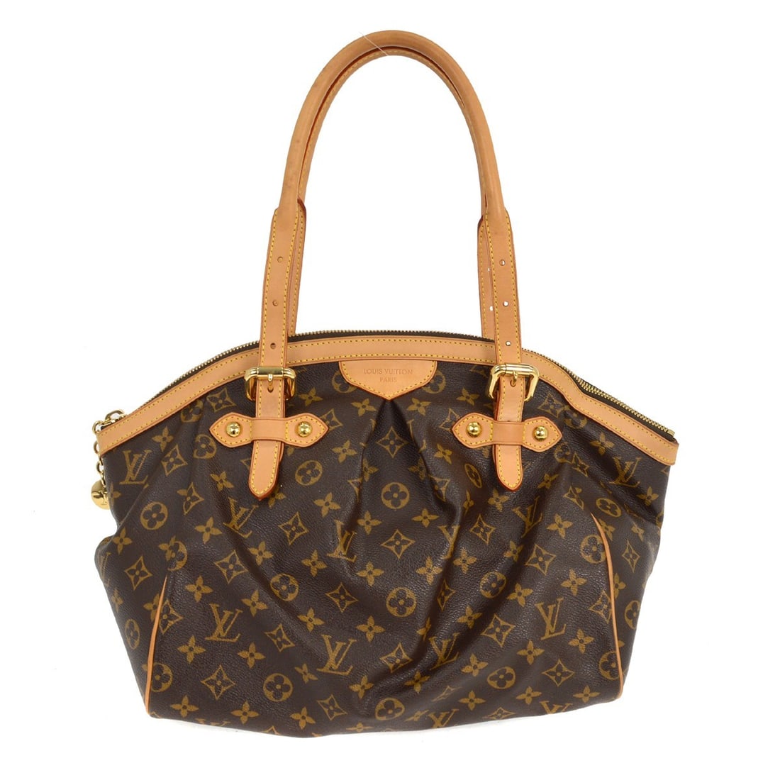 Louis Vuitton Monogram Tivoli GM Tote Bag M40144 Brown: Louis Vuitton Monogram Tivoli GM Tote Bag M40144 Brown Introducing the Louis Vuitton Monogram Tivoli GM Handbag, a stunning addition to any collection. This large tote features the iconic Monogram can