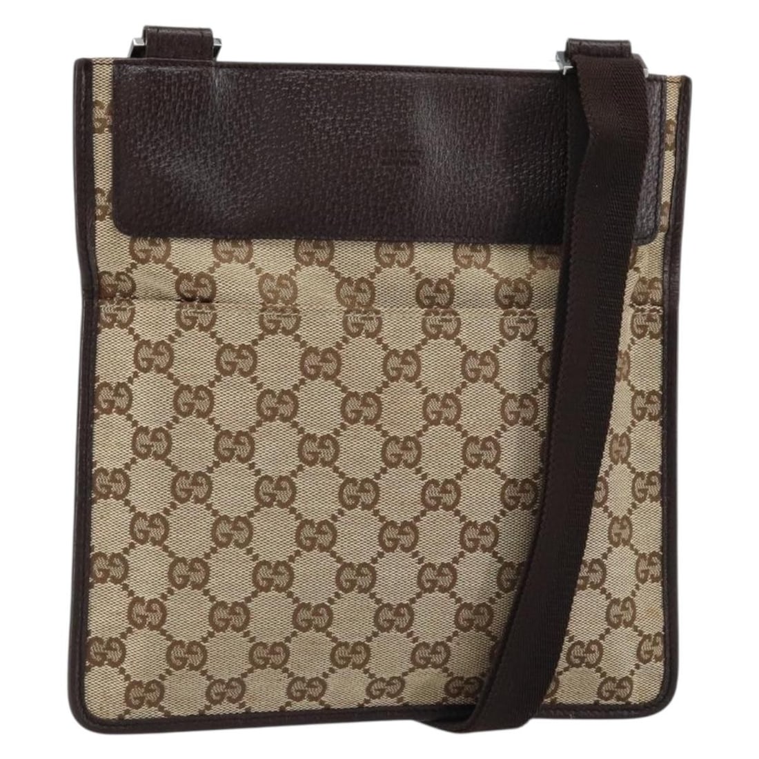 Beige Silver GG Canvas Gucci 27639 Shoulder Bag Made in Italy: Beige Silver GG Canvas Gucci 27639 Shoulder Bag Made in Italy This GUCCI GG Canvas shoulder bag features a beige and silver color scheme and is crafted from signature GG canvas material. The bag offer