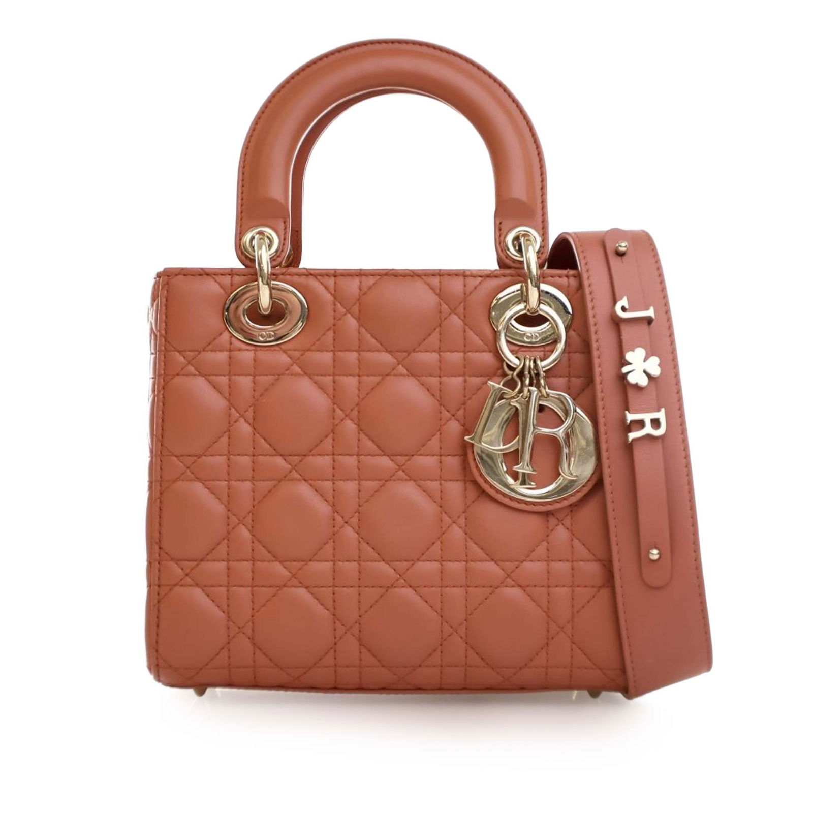 Dior Small Lambskin Cannage MyABCDior Lady Dior Orange Bag (1 of 15)