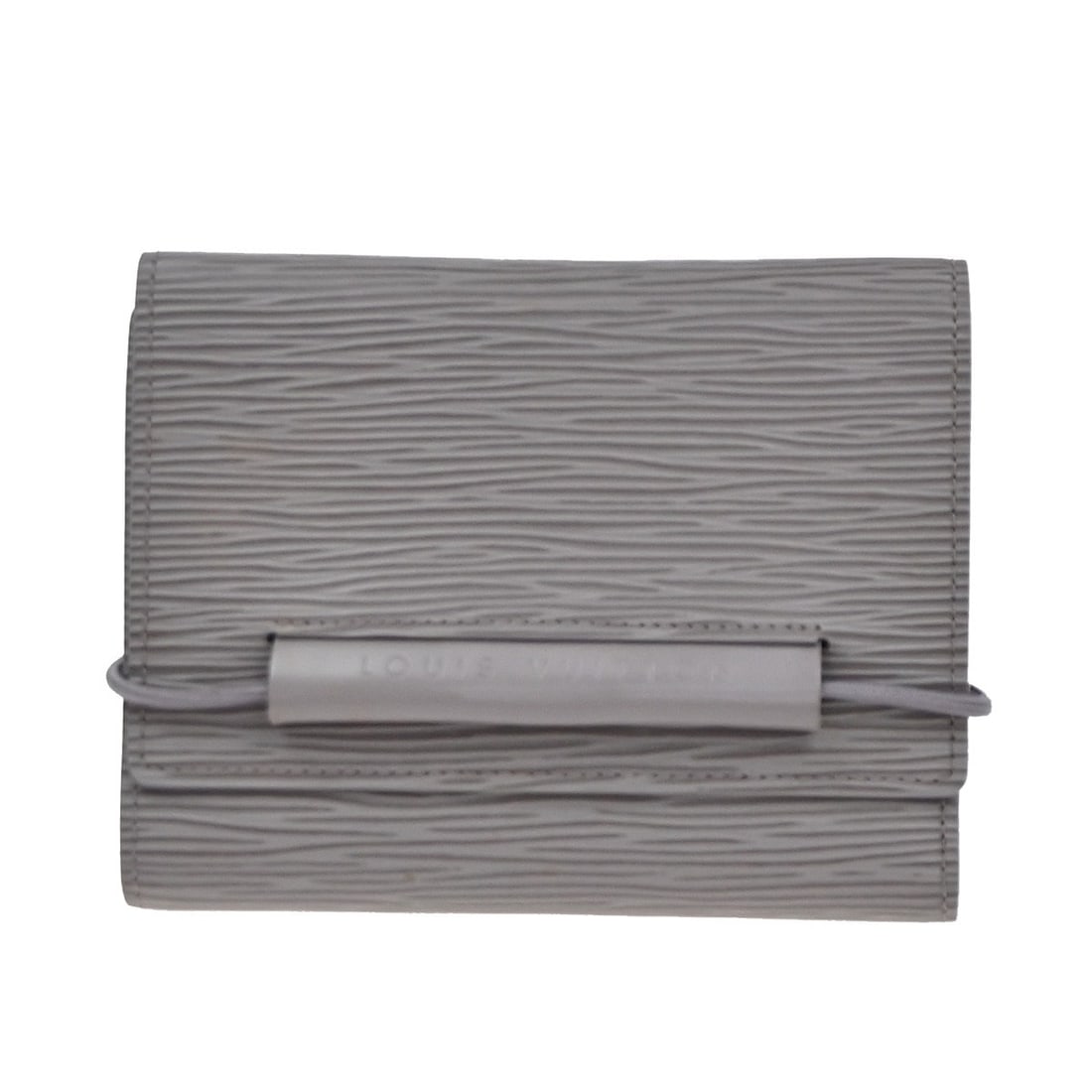 Purple Porte Monnaie Elastique Wallet by Louis Vuitton: Purple Porte Monnaie Elastique Wallet by Louis Vuitton This Louis Vuitton Porte Monnaie Elastique wallet comes in a striking purple color. The pre-owned wallet is in good condition, showing noticeable