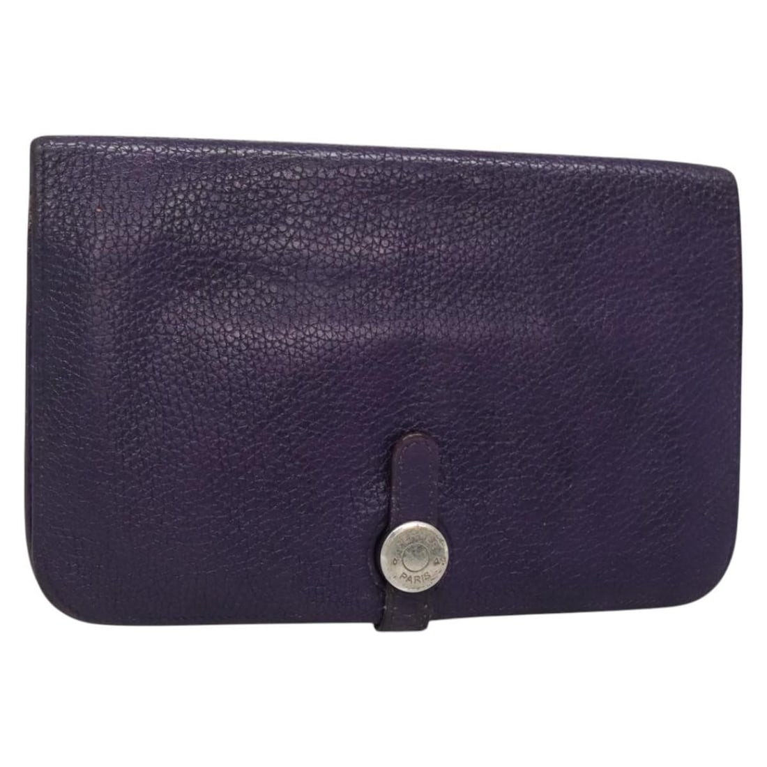 Purple Hermes Dogon Duo Wallet Women's Combined Organizer (1 of 1)