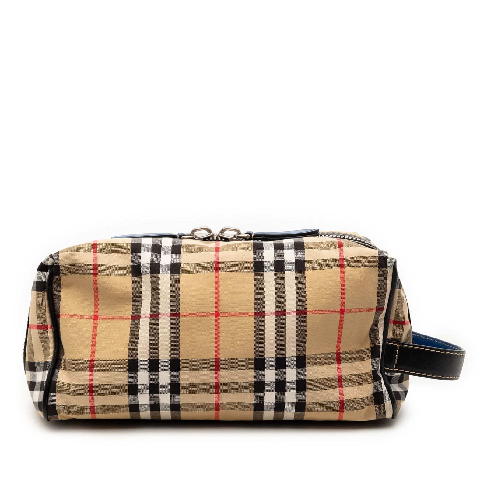House Check Canvas Clutch with Leather Trim by Burberry (1 of 8)