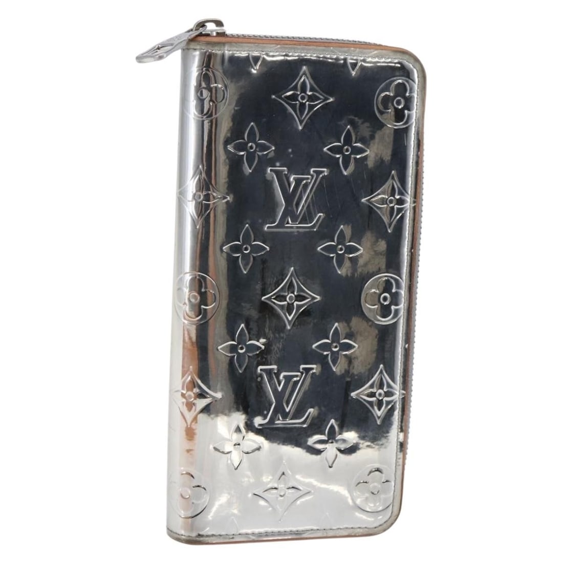 LOUIS VUITTON Zippy Wallet M80808 Monogram Canvas Silver Auth (1 of 18)