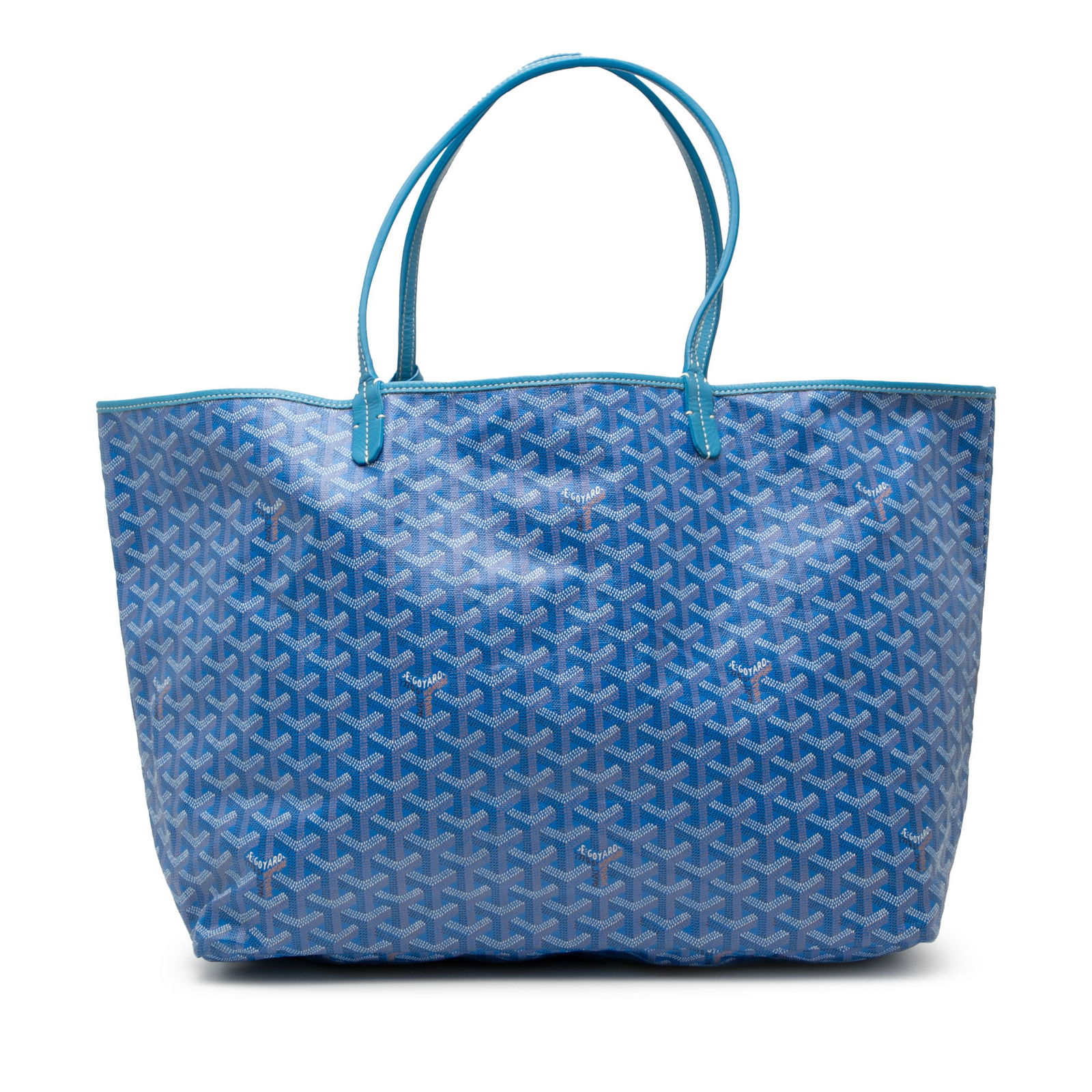 Goyard Saint Louis GM Blue Coated Canvas Tote Bag (1 of 8)