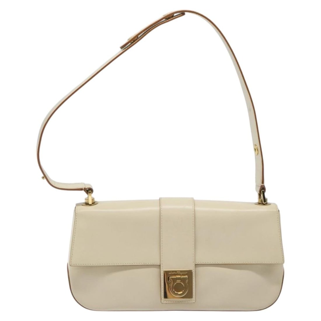 Gancini beige handbag by Salvatore Ferragamo (1 of 2)