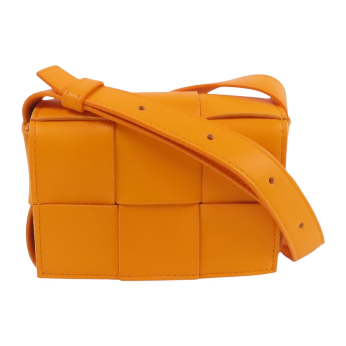 BOTTEGA VENETA BV Cassette Mini Shoulder Bag Orange Leather: BOTTEGA VENETA BV Cassette Mini Shoulder Bag Orange Leather Elevate your accessory collection with the BOTTEGA VENETA BV Cassette Mini Shoulder Bag. Crafted from high-quality interecciato leather, thi