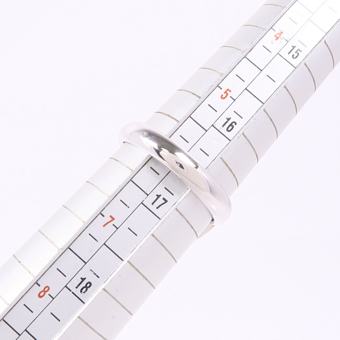 JEWELRY 18K White Gold Ruby Diamond Ring Size 6 - 7