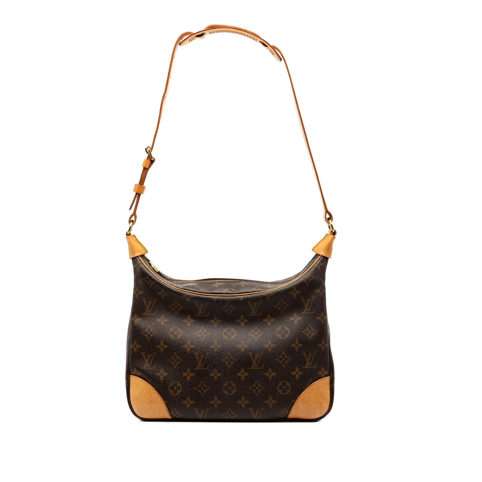 Louis Vuitton Boulogne 30 Monogram Canvas Shoulder Bag with Leather Trim (1 of 8)