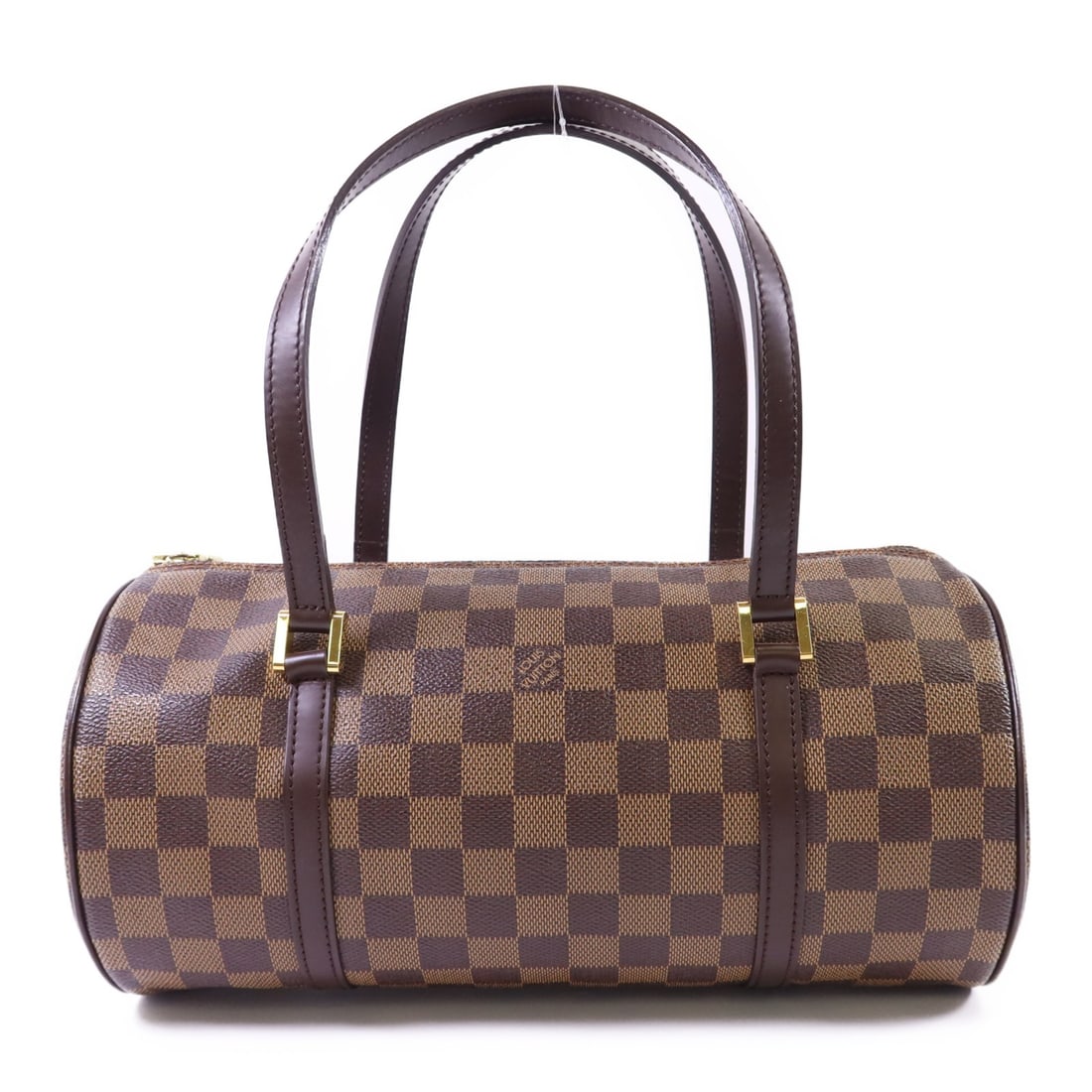 Louis Vuitton Papillon GM Damier Ebene Brown Canvas Shoulder Bag N51303: Louis Vuitton Papillon GM Damier Ebene Brown Canvas Shoulder Bag N51303 This Louis Vuitton Papillon GM shoulder bag features the iconic Damier Ebene pattern in brown PVC coated canvas. Designed for ev
