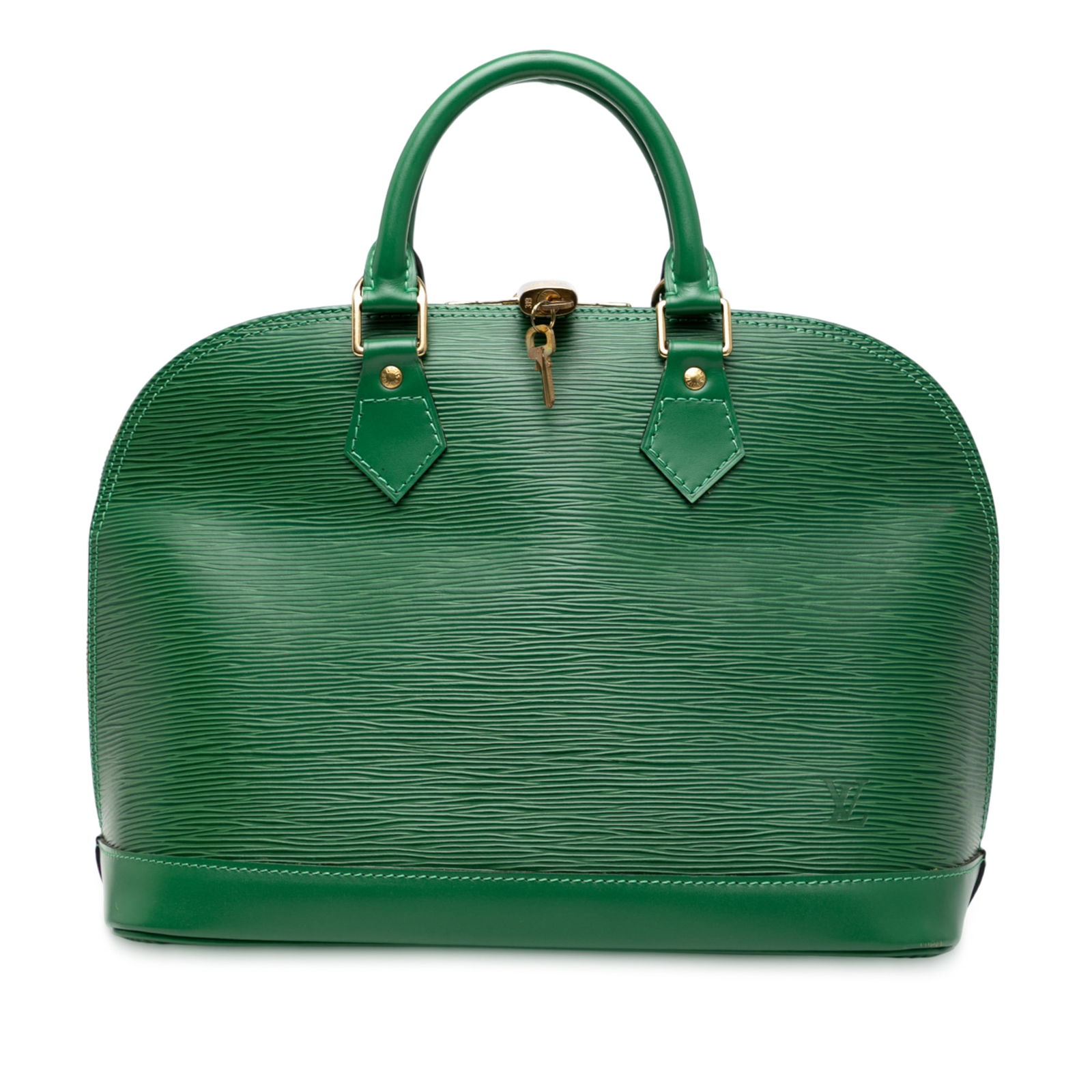 Louis Vuitton Epi Alma PM Green Leather Bag (1 of 7)