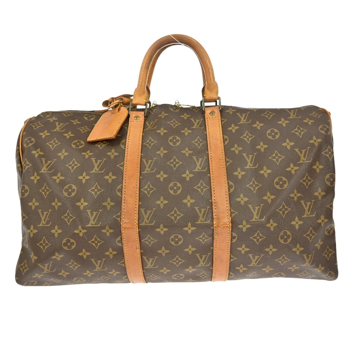 Louis Vuitton Keepall 50 Monogram Handbag Vintage Brown Canvas (1 of 10)