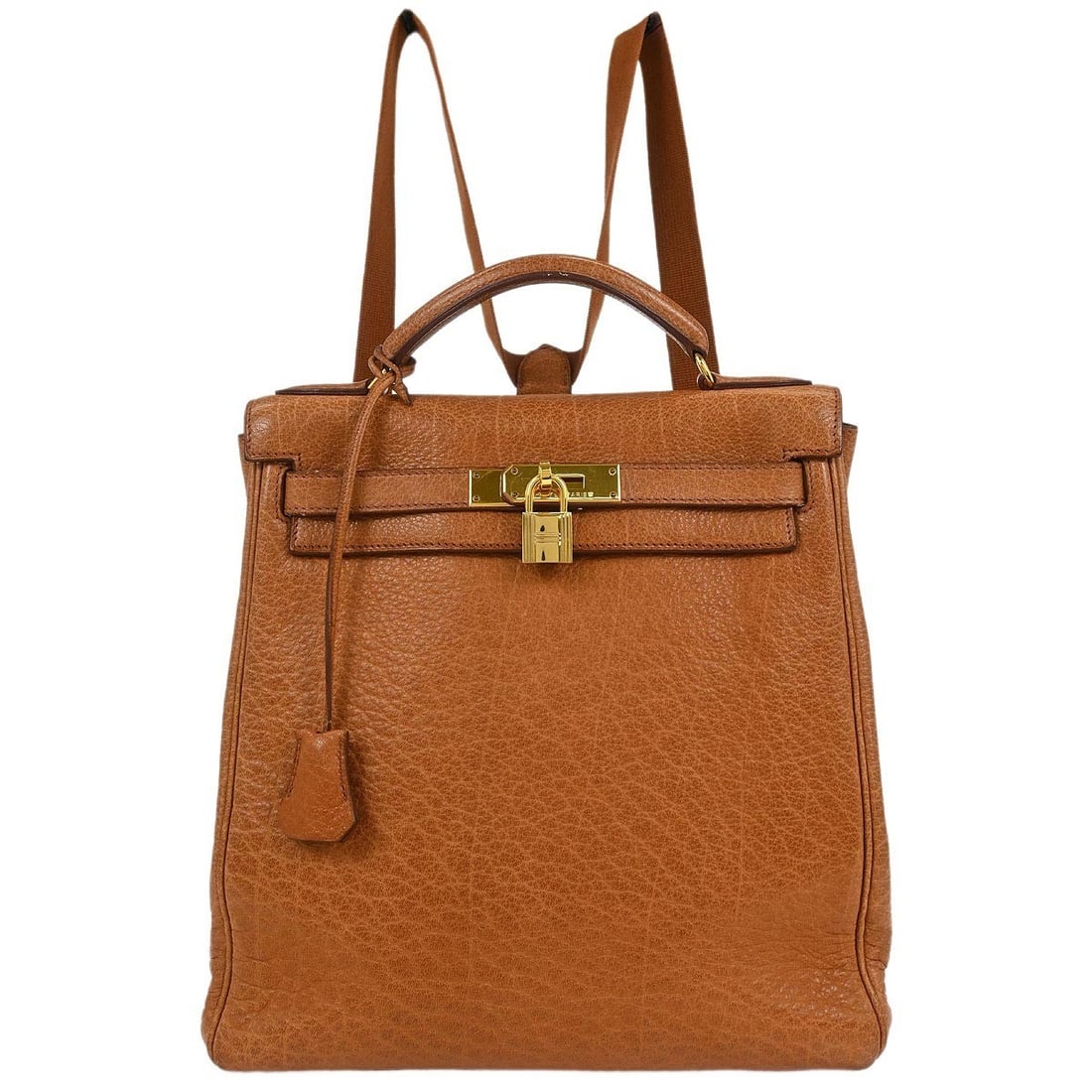 Hermes Gold Buffle Kelly A Dos GM Leather Backpack (1 of 10)