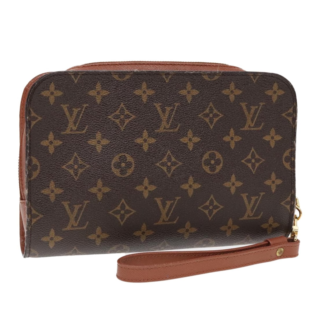 LOUIS VUITTON Monogram Orsay Clutch Bag M51790 Authentic France: LOUIS VUITTON Monogram Orsay Clutch Bag M51790 Authentic France This authentic LOUIS VUITTON Monogram Orsay Clutch Bag is a stylish accessory crafted from durable Monogram Canvas. The bag features a c