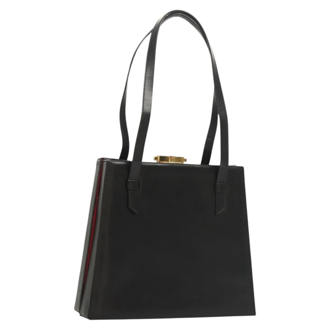 Celine Black Leather Shoulder Purse for Women: Celine Black Leather Shoulder Purse for Women This Celine shoulder bag features a classic black exterior with rubbing on the outside surface, shoulder strap, pocket, and corners. The shoulder strap sh