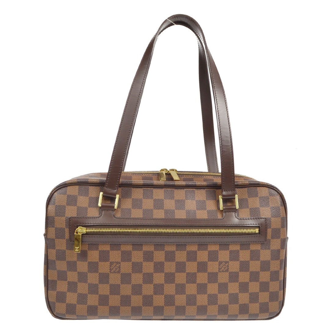 Louis Vuitton Damier Cite GM Satchel Handbag N48091 Brown Canvas: Louis Vuitton Damier Cite GM Satchel Handbag N48091 Brown Canvas This Louis Vuitton Damier Cite GM Handbag is a stylish and functional accessory, featuring a classic Damier canvas leather exterior in