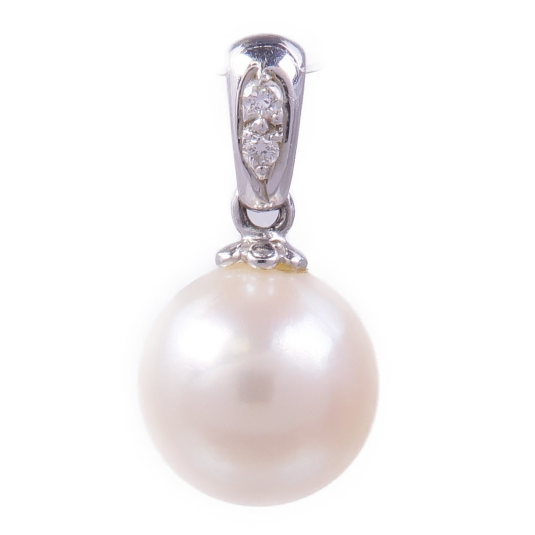 Elegant Pearl Pendant in 18K White Gold by JEWELRY (1 of 6)