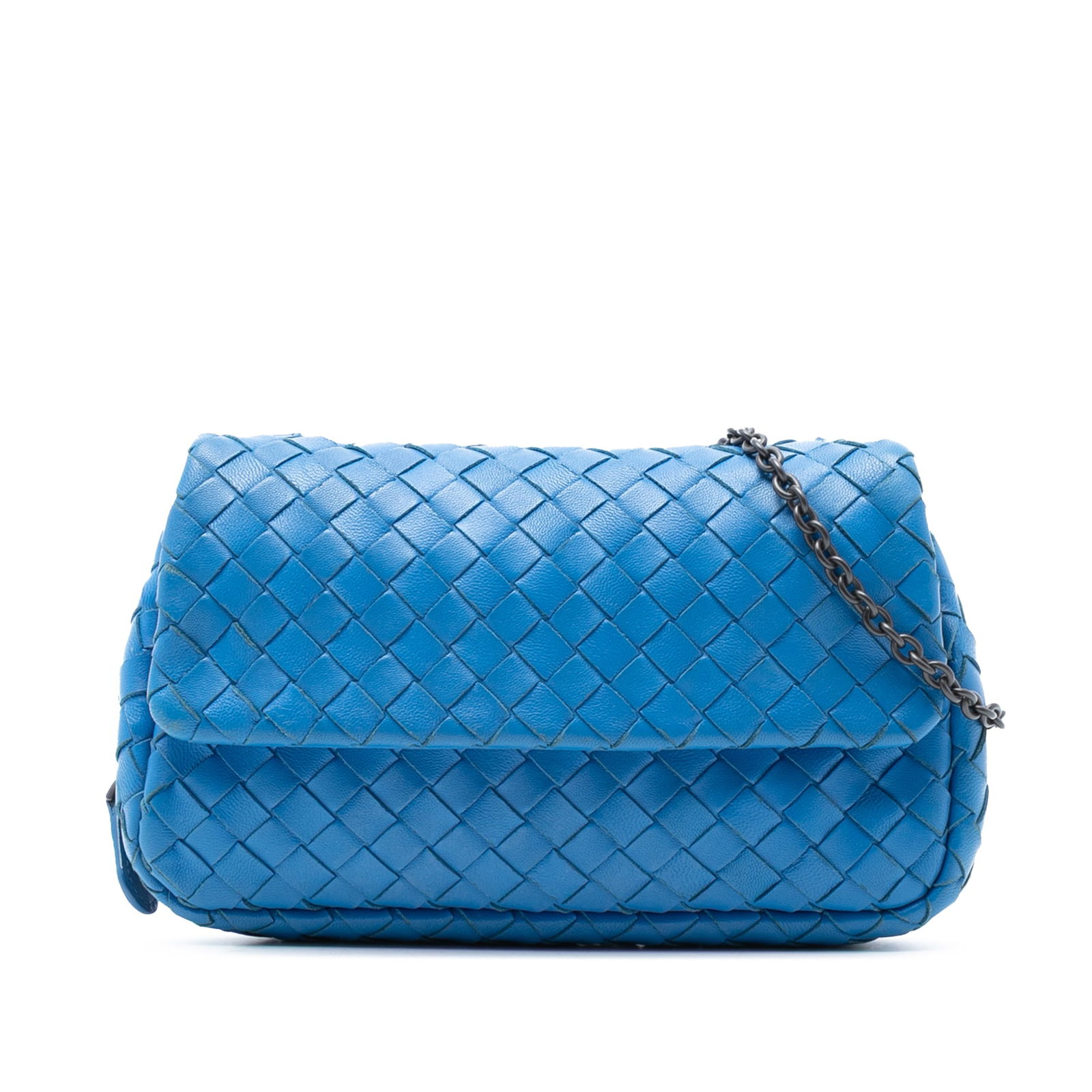 Bottega Veneta Mini Nappa Intrecciato Chain Flap Crossbody Bag (1 of 7)
