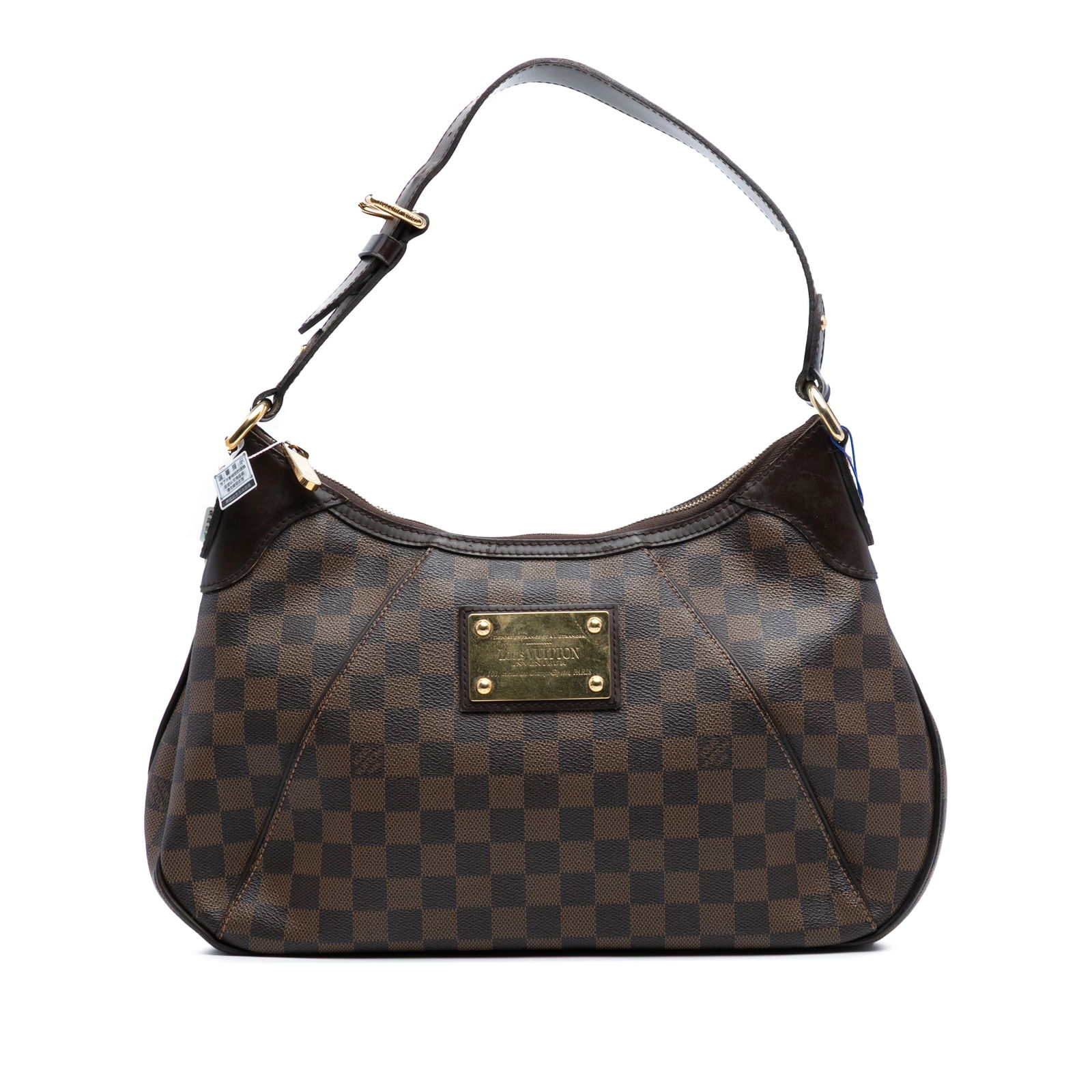 Louis Vuitton Damier Ebene Thames GM Bag with Leather Trim (1 of 7)