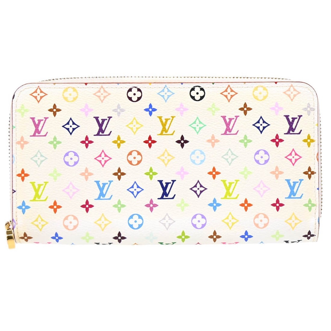 Louis Vuitton Multicolor Zippy Wallet M60241 White Zip-Around (1 of 7)