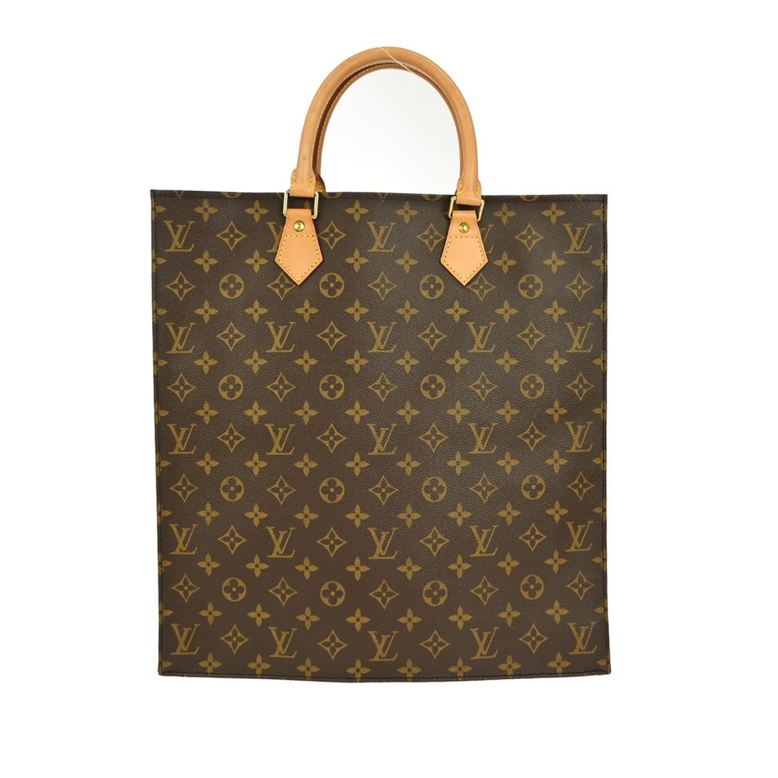 Louis Vuitton Sac Plat Tote Medium Monogram Canvas Bag M51140: Louis Vuitton Sac Plat Tote Medium Monogram Canvas Bag M51140 This vintage Louis Vuitton Sac Plat tote bag features the iconic monogram canvas exterior and a medium-sized silhouette. The bag is design