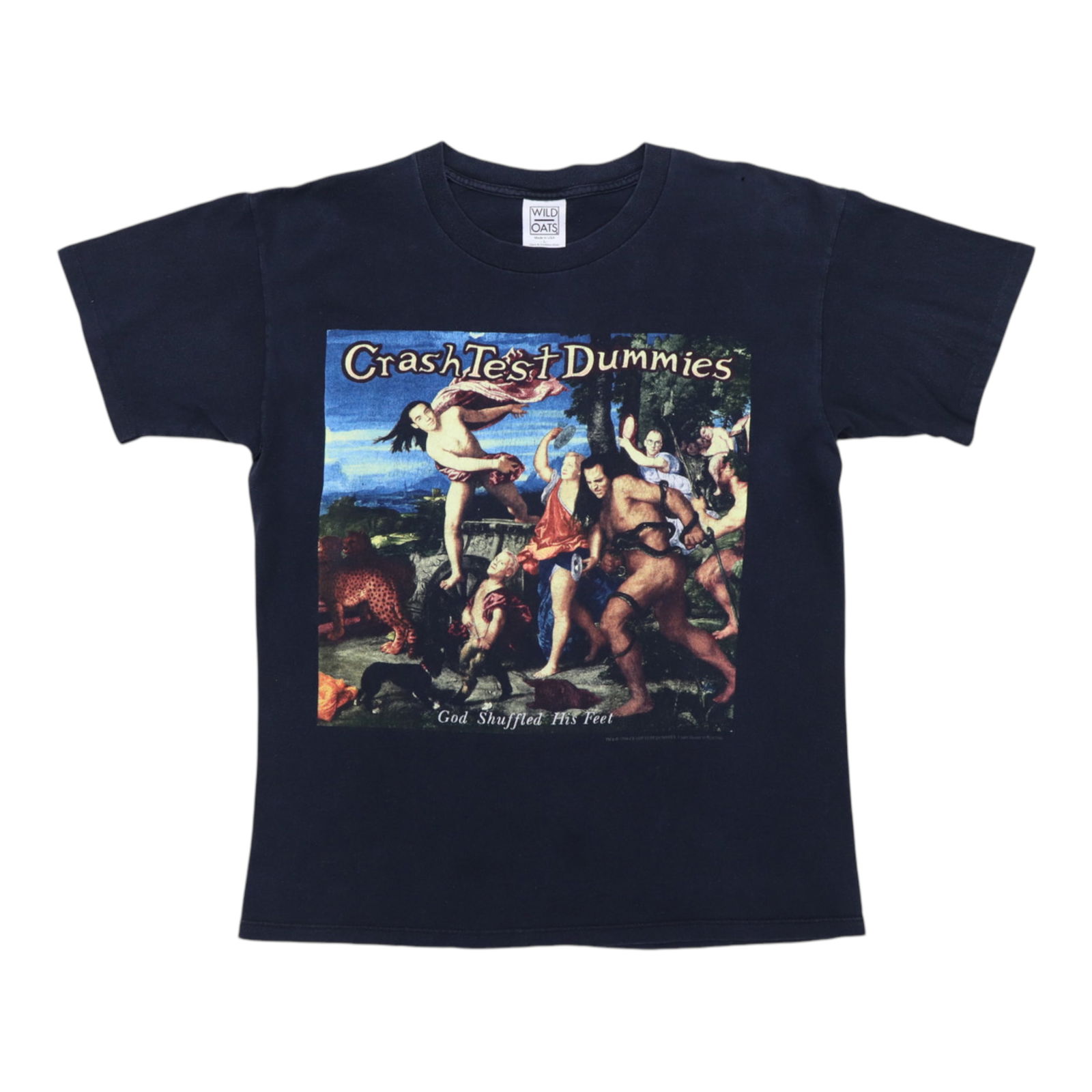 1994 Crash Test Dummies Vintage Tour Shirt Black Cotton: 1994 Crash Test Dummies Vintage Tour Shirt Black Cotton This original vintage 1994 Crash Test Dummies Tour Shirt is a must-have for fans of the band. Featuring front and back graphics, it showcases th
