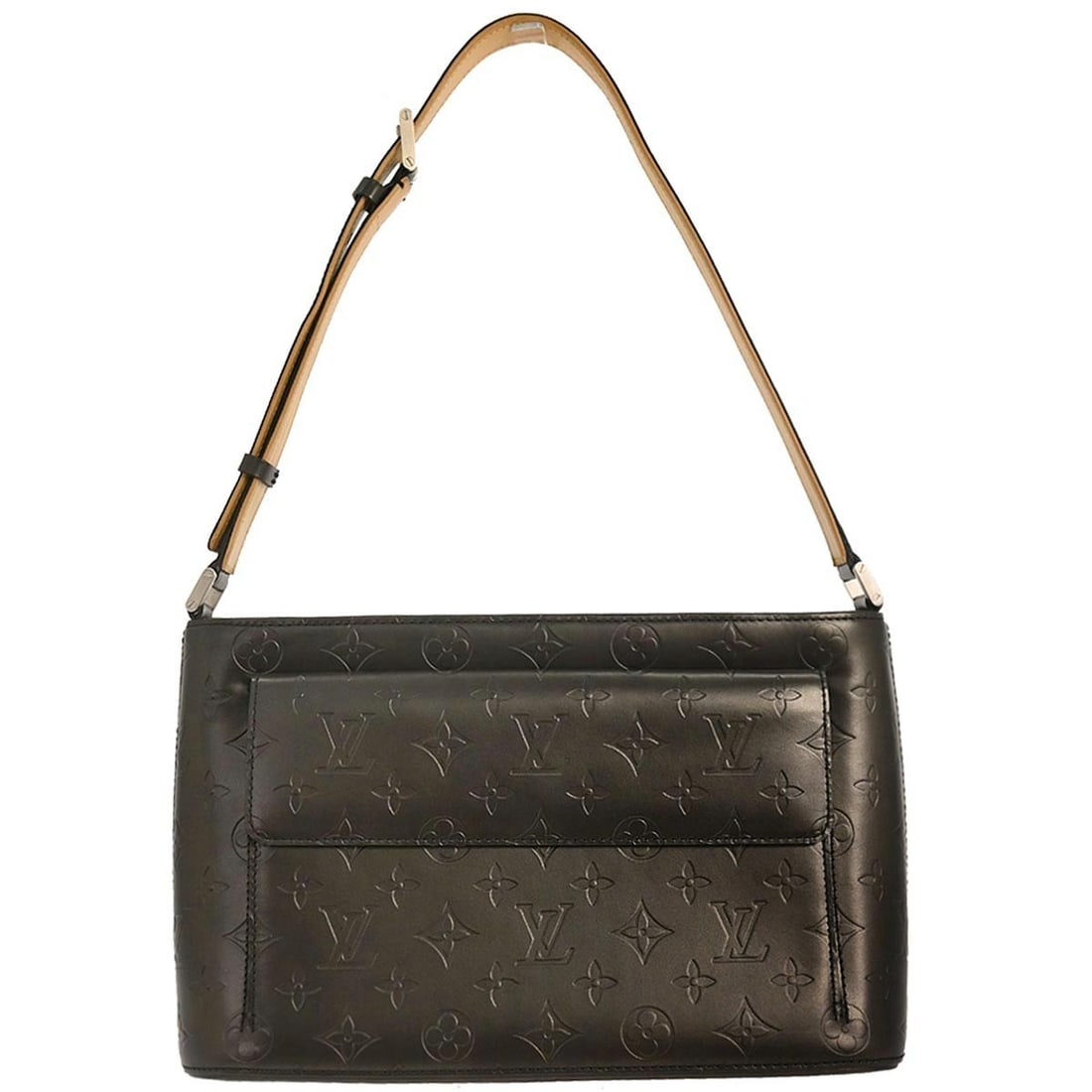 Mat Allston black shoulder bag by Louis Vuitton: Mat Allston black shoulder bag by Louis Vuitton This pre-owned Louis Vuitton Mat Allston shoulder bag in black is designed for women. It is in very good condition, featuring minor signs of use such as