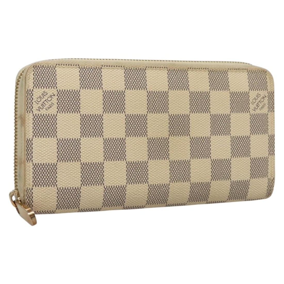 Louis Vuitton Damier Azur Zippy Long Wallet N60019 Auth France: Louis Vuitton Damier Azur Zippy Long Wallet N60019 Auth France This LOUIS VUITTON Damier Azur Zippy Long Wallet is a stylish and functional accessory crafted from durable Damier Azur canvas. With a co