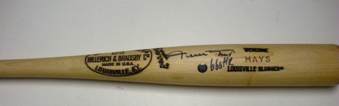 Willie Mays Signed Bat San Francisco Giants HOF 79 660 Home Runs (1 of 1)