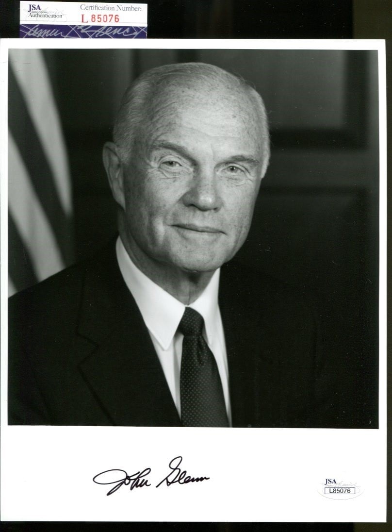 John Glenn Autographed 8x10 Photo JSA Certified Astronaut Pilot Senator (1 of 1)