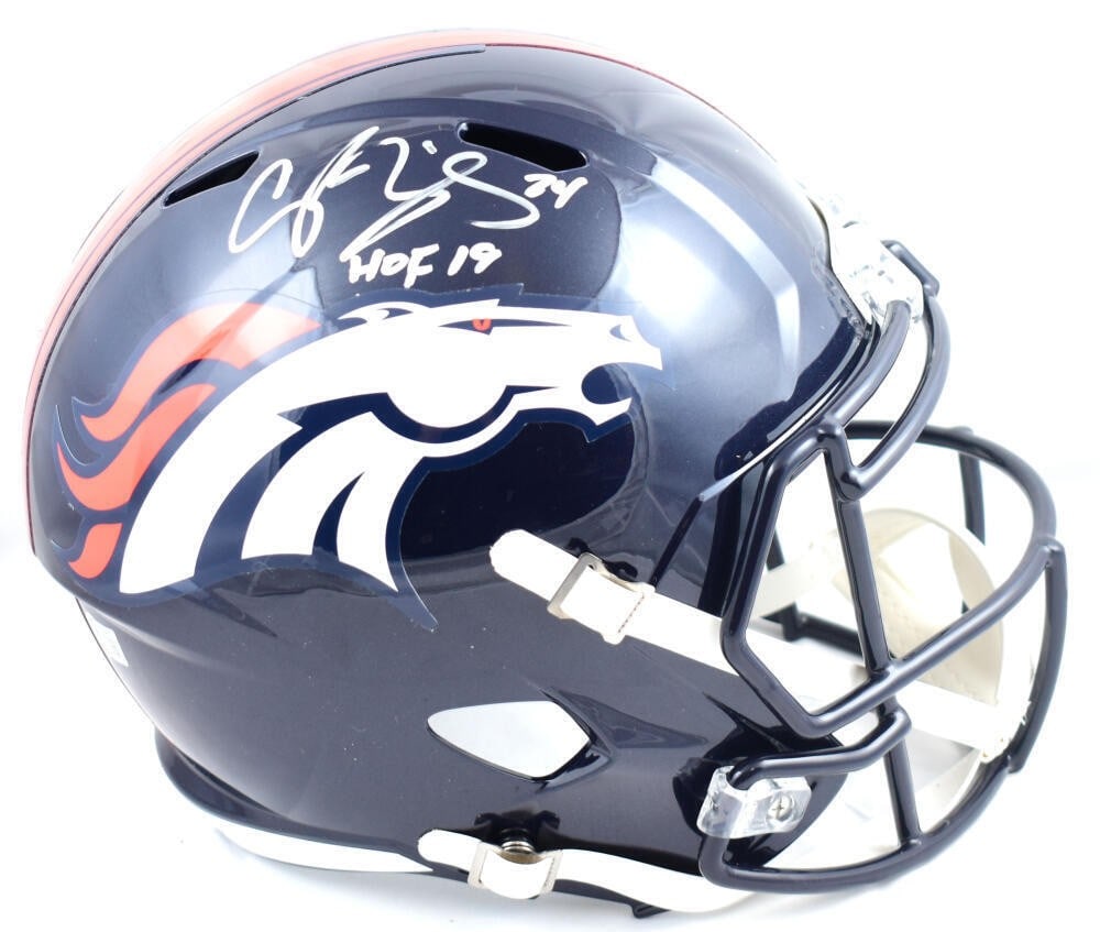 Champ Bailey Signed Denver Broncos Full Size Helmet Beckett Authenticated (1 of 10)