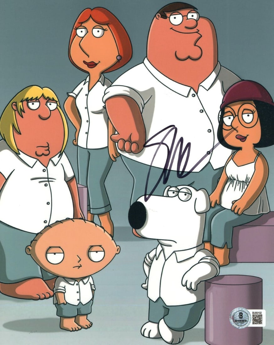 Seth MacFarlane Autographed 8X10 Photo Family Guy Beckett Authenticated: Seth MacFarlane Autographed 8X10 Photo Family Guy Beckett Authenticated This is an original 8x10 photograph signed by Seth MacFarlane, the creator of Family Guy. The autograph has been authenticated b