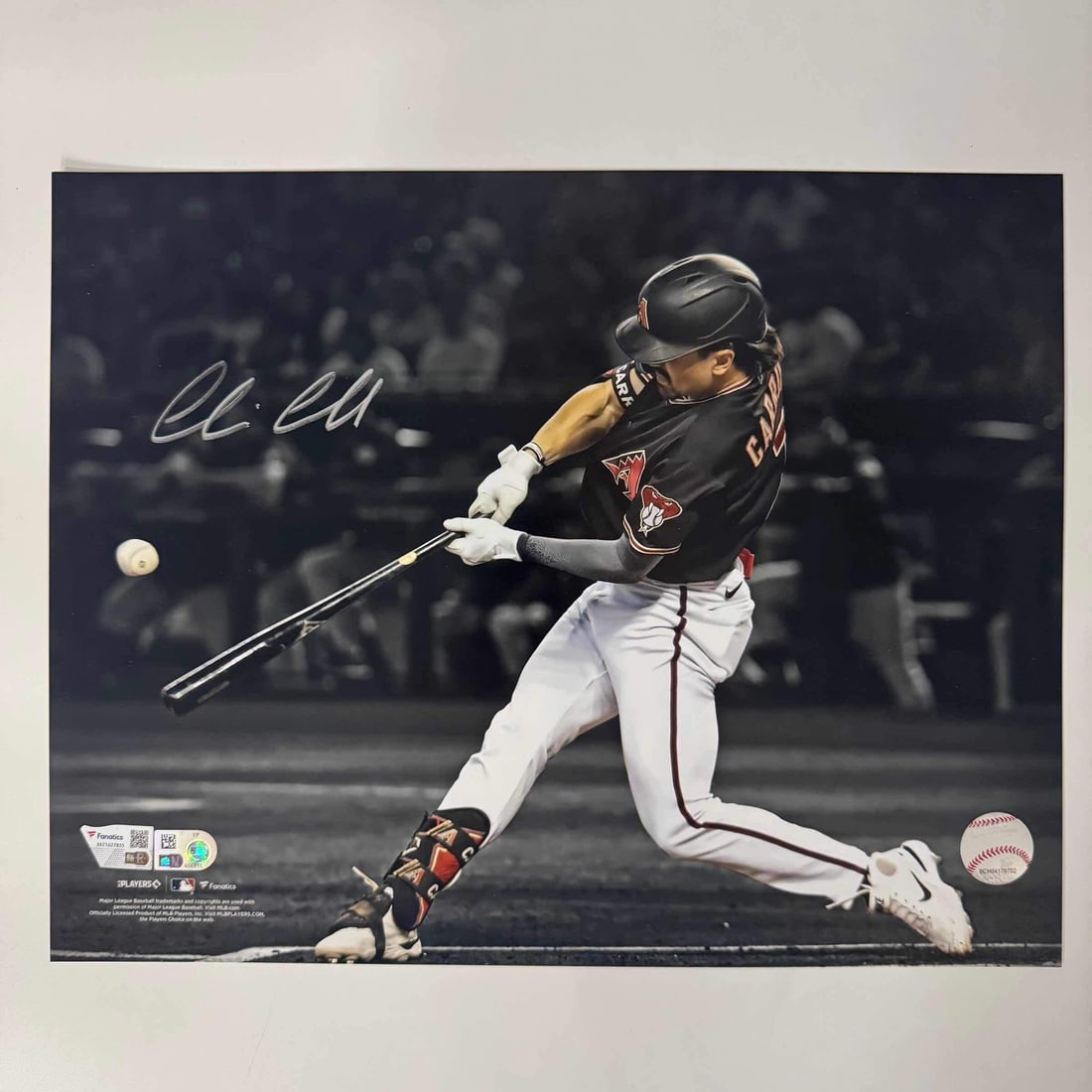 Corbin Carroll Autographed 11x14 Arizona Diamondbacks Photo Fanatics COA: Corbin Carroll Autographed 11x14 Arizona Diamondbacks Photo Fanatics COA This is an authentic autographed 11x14 photo of Corbin Carroll, a talented player from the Arizona Diamondbacks. The photograph