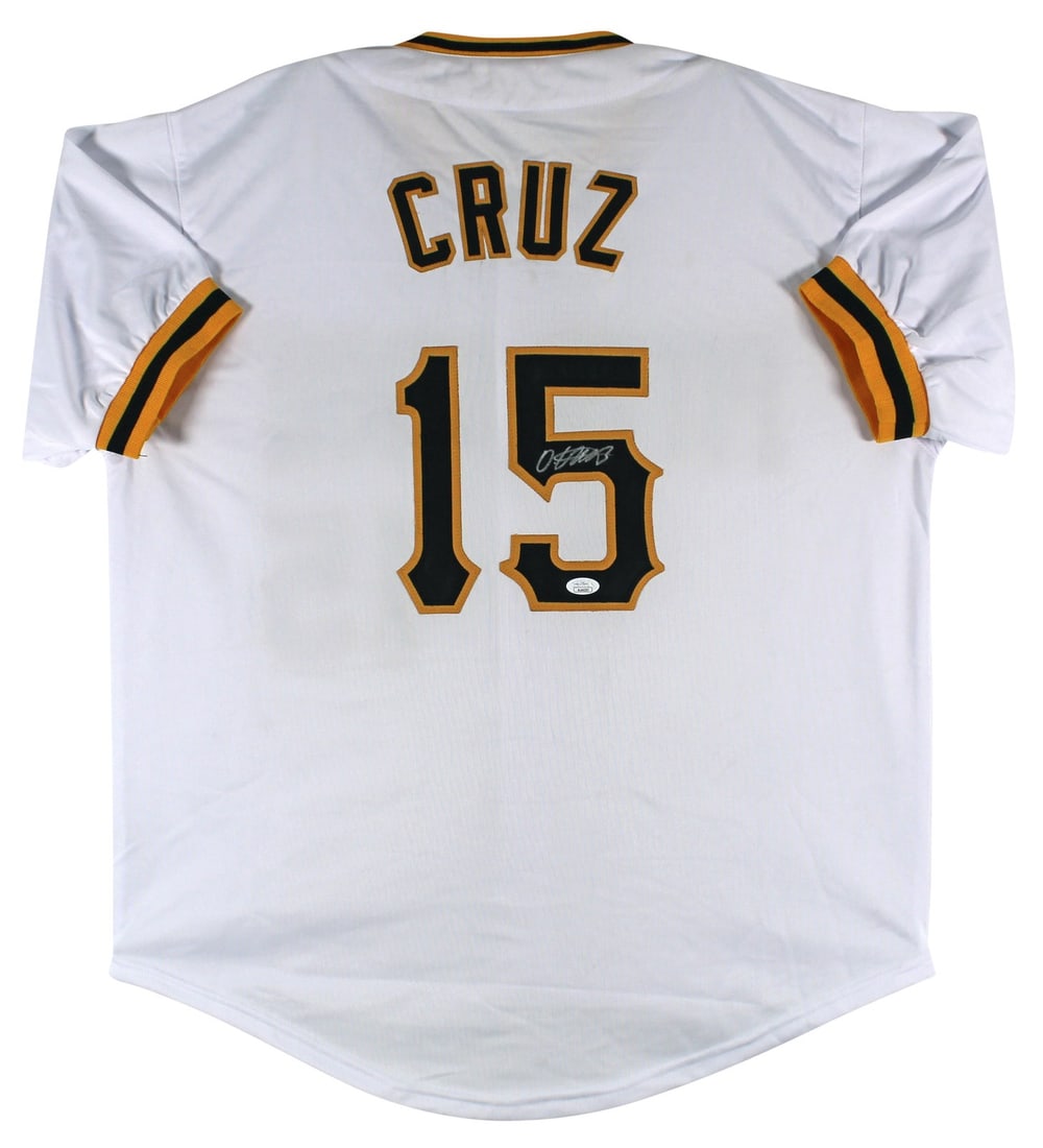 Oneil Cruz Autographed Pittsburgh Pirates Pro Style Jersey JSA Certified (1 of 3)