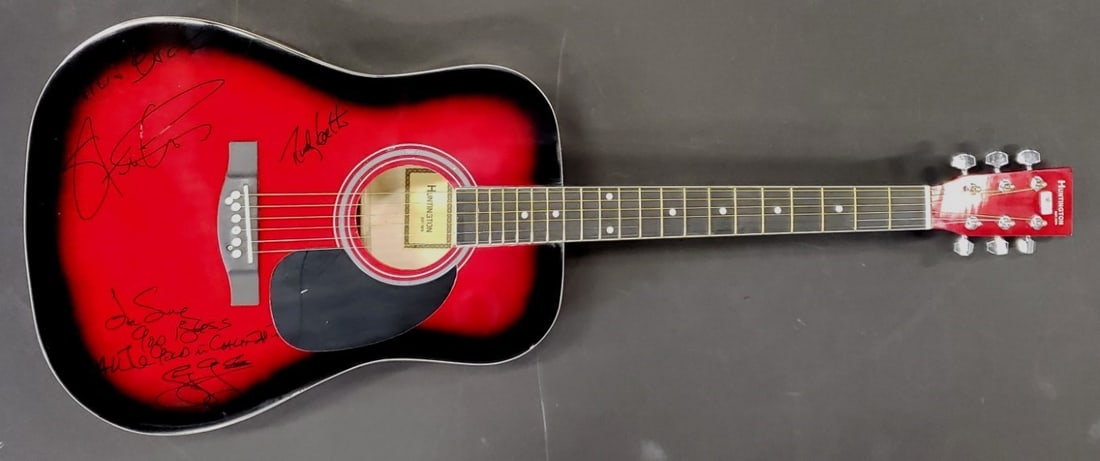 Gatlin Brothers Hand Signed Guitar Authenticated by Global Authentics (1 of 4)