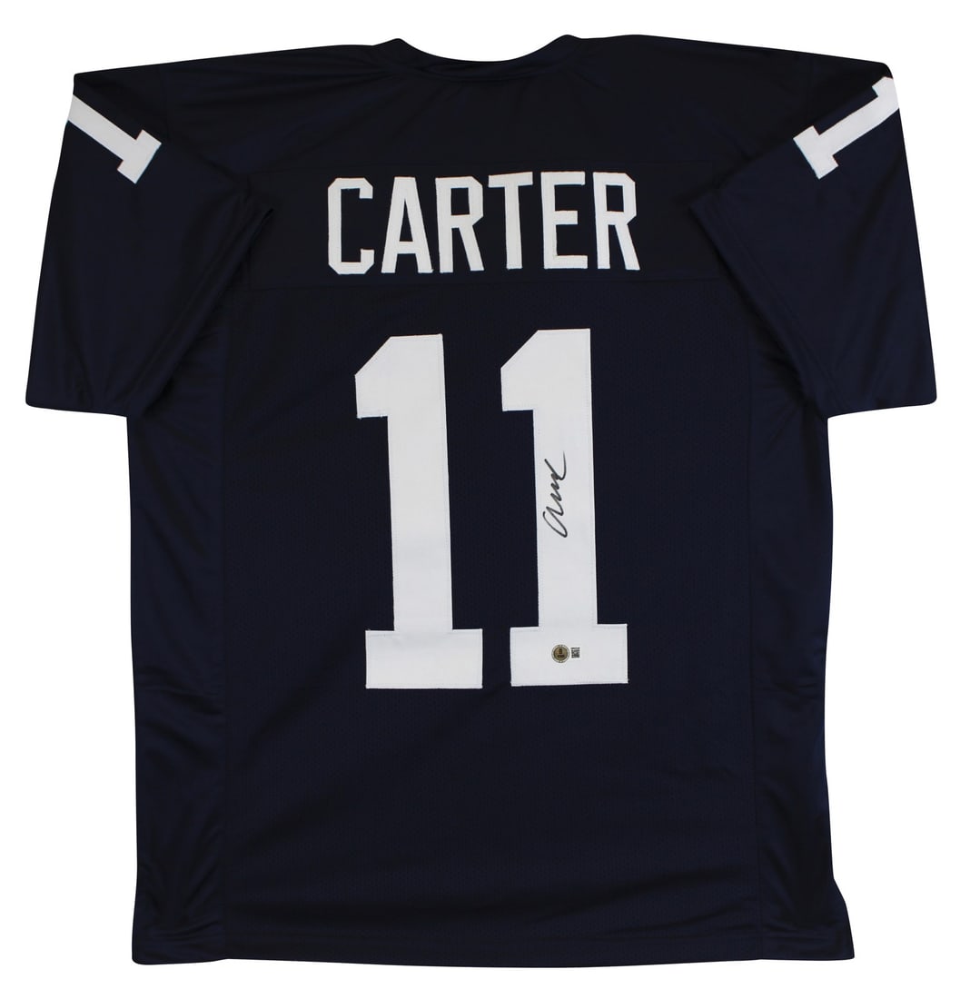Abdul Carter Signed Penn State Navy Pro Style Jersey BAS Witness (1 of 3)
