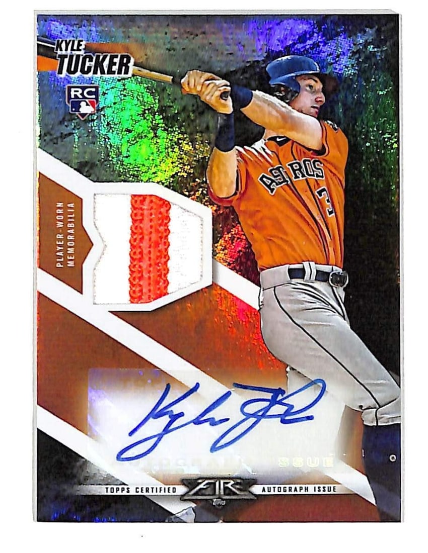 Kyle Tucker 2019 Topps Fire Rookie Auto Patch Card 24/25 MLB (1 of 2)