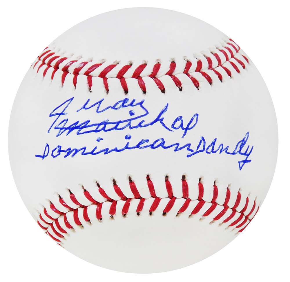 Juan Marichal Signed MLB Baseball with Dominican Dandy Inscription (1 of 1)