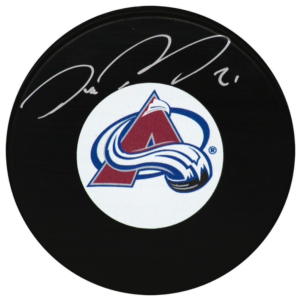 Peter Forsberg Signed Colorado Avalanche Puck with COA (1 of 1)