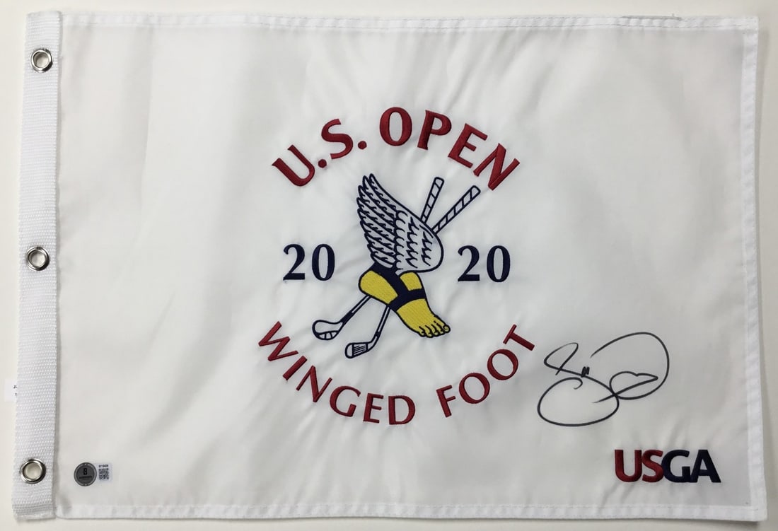 Jason Day Signed U.S. Open 2020 Winged Foot Flag Beckett Authenticated (1 of 4)