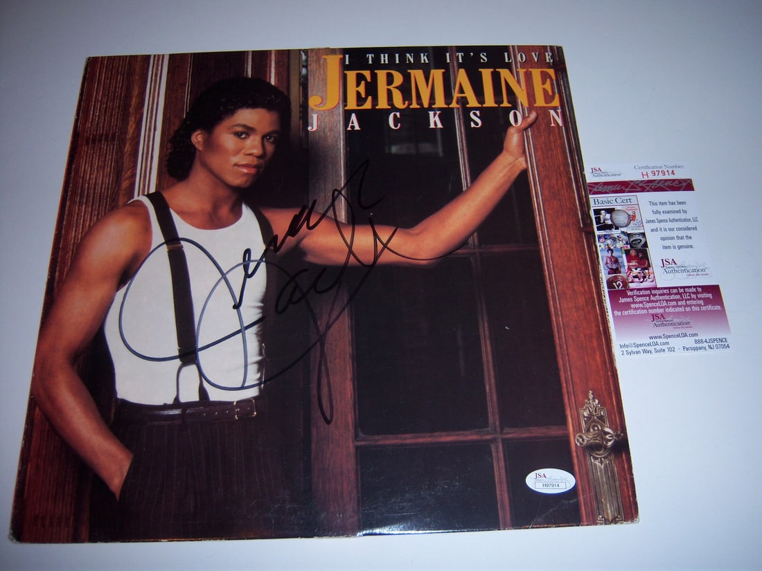 Jermaine Jackson I Think It's Love Signed LP with JSA COA (1 of 1)